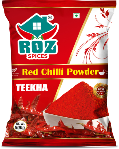 Roz Red Chilli Powder TEEKHA pouch